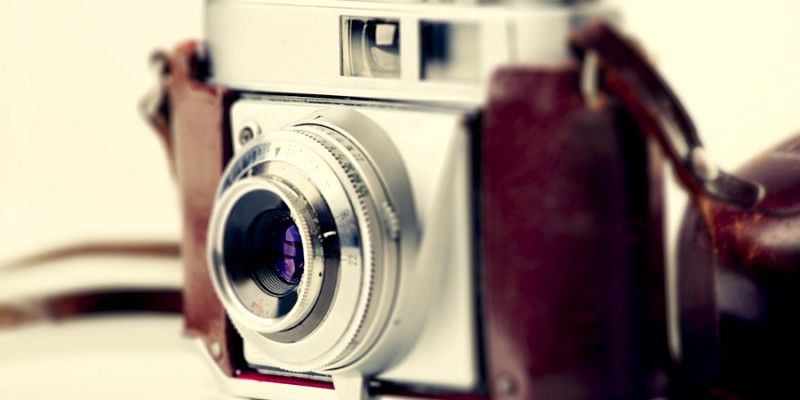 Old fashioned photography camera